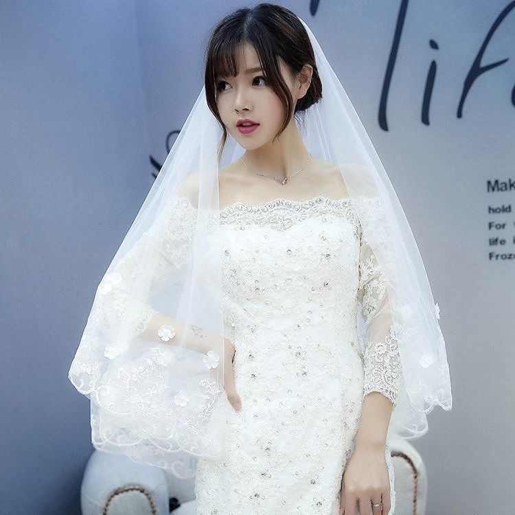 New Style Veil Korean Lace Petal Veil