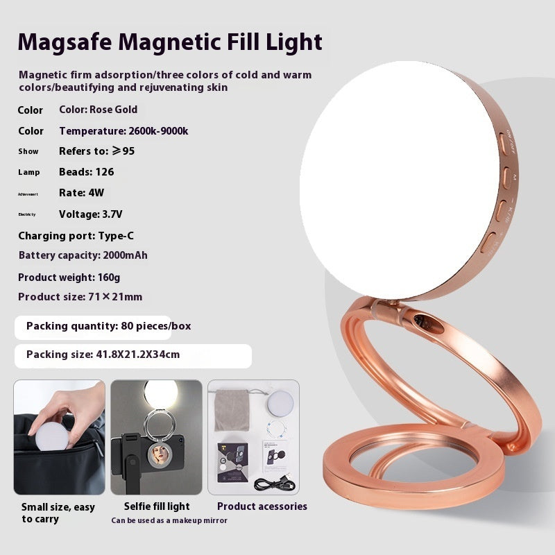 Magnetic Mobile Phone Fill-in Light Photography