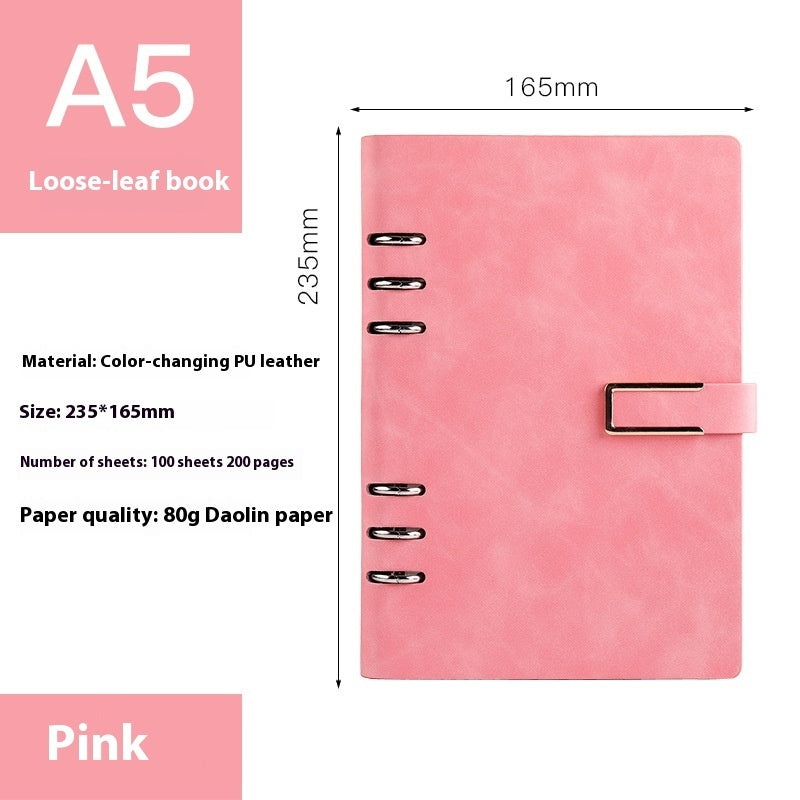 A5 Notebook Loose-leaf Removable Notepad Business Office Meeting