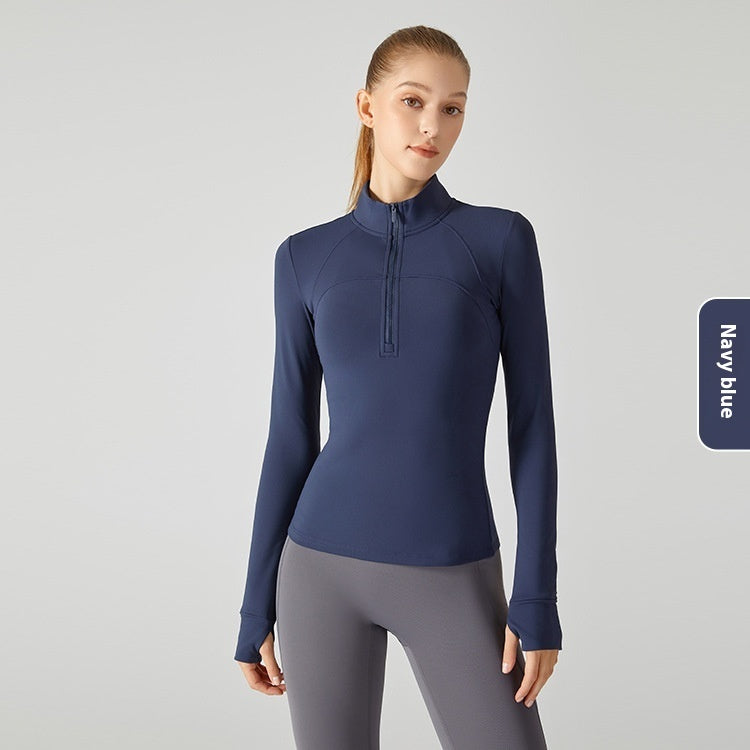 Fleece-lined Long Sleeve  Yoga Top