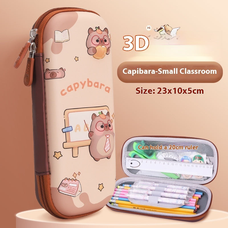 Cartoon 3D Three-dimensional Capabala Children's Stationery Box