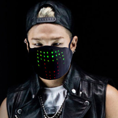 LED Display Luminous Voice Control Mask