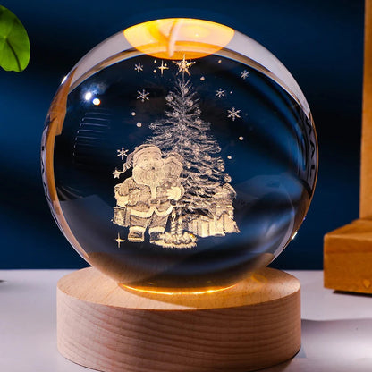 Luminous Starry Sky Planet Moon Crystal Ball Night Lamp