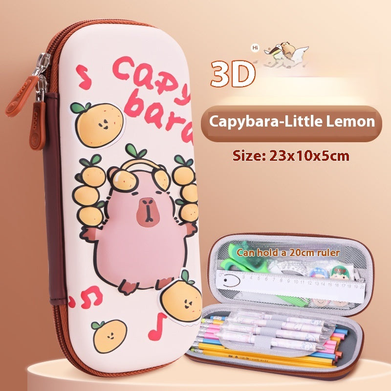 Cartoon 3D Three-dimensional Capabala Children's Stationery Box