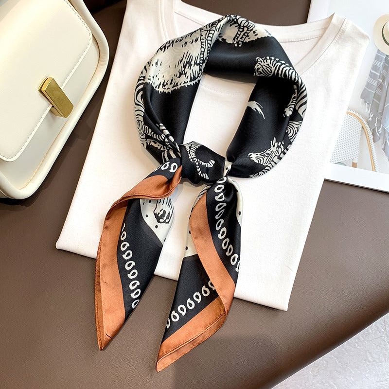 Women's Fashion Simple Temperament Color Blocking Scarf