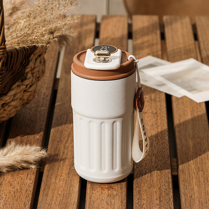 Smart Digital Thermal Bottle - 450ml Insulated Coffee Mug