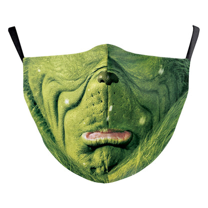 Digital Printing Ghost Face Wansheng Clown Double-layer Dust Mask