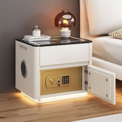 Home Bedroom Multi-functional Smart Safe Bedside Table