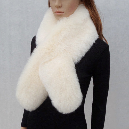 Faux Fur Rabbit Fox Collar Shawl