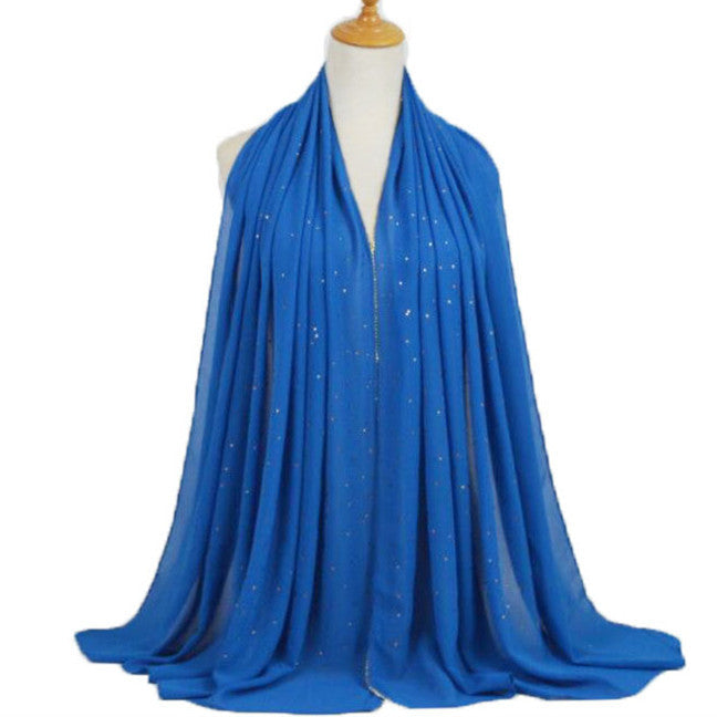 Chain Pearl Chiffon Hui Hood