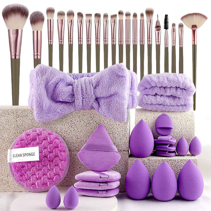 60pcs  Beauty Tools Major Combination Suit Face Wash Makeup Full Set