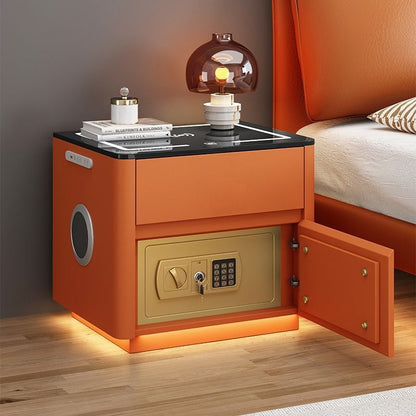 Home Bedroom Multi-functional Smart Safe Bedside Table