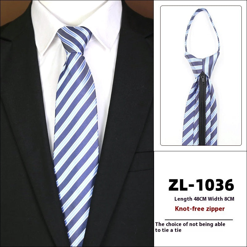 Men's Formal Wear Business Zipper Tie-free