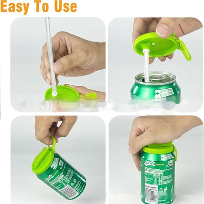 Reusable Soda Can Lid with Straw - Perfect Fit for Standard Cans - Mallora Shop